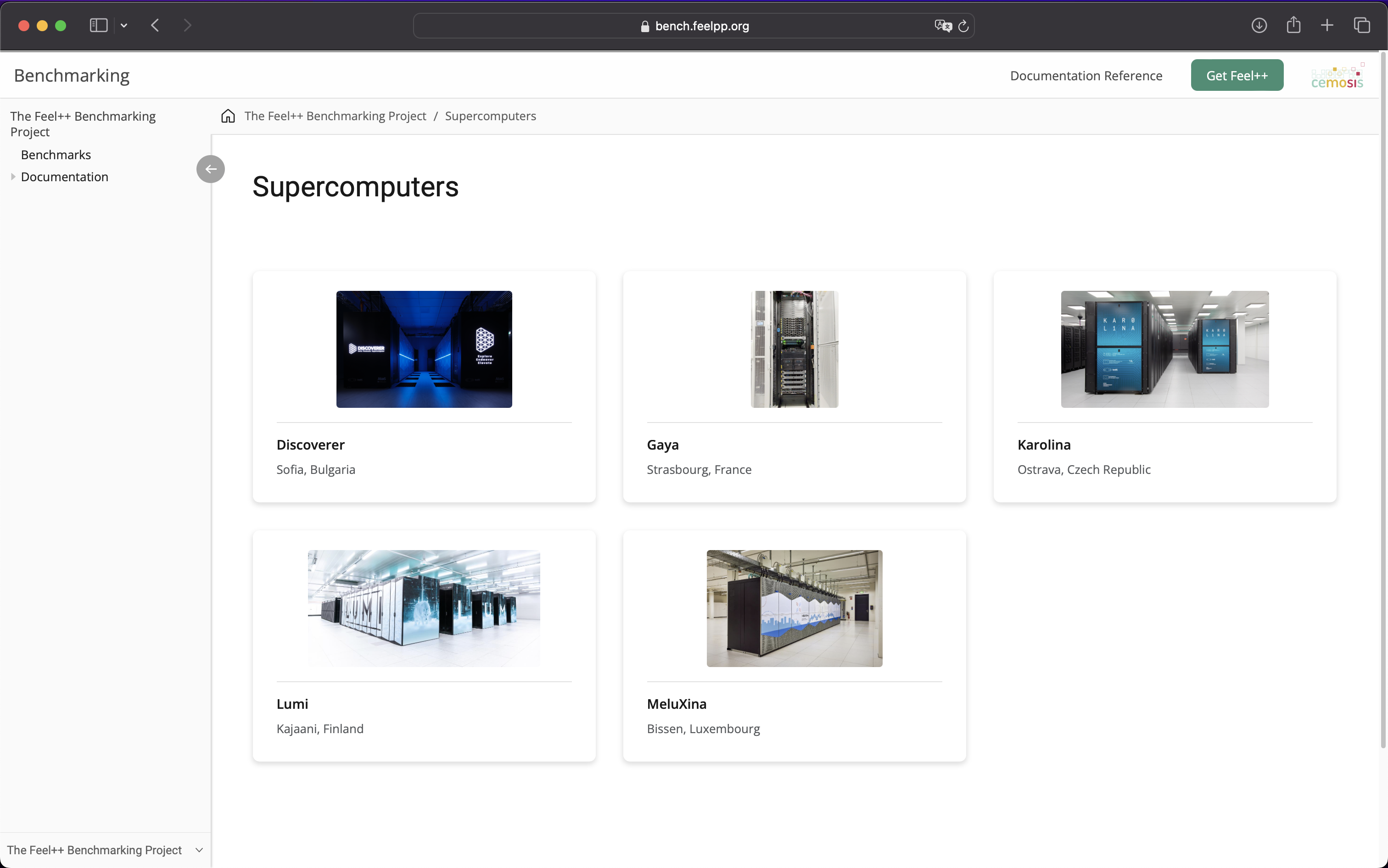 feelpp.benchmarking Supercomputers